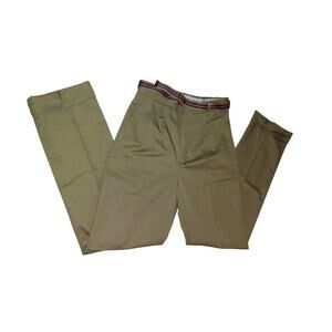 Vintage White Fish Bay Pants Creased 1980's Tan Womens 11/12